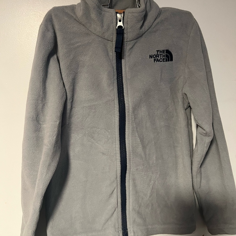 The North Face Kids Light Gray Fleece Jacket/pullover